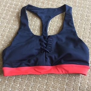 EUC Small Black Zella sports bra